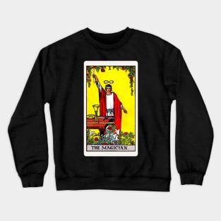 Card #1 - The Magician - Rider Waite Smith Tarot Crewneck Sweatshirt